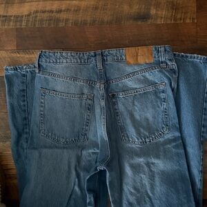 Blue @Denim straight/ wide leg Jeans